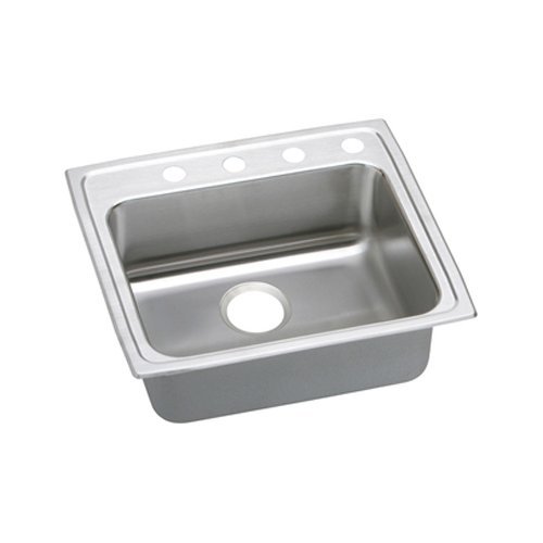 22" x 19" x 6-1/2" 2 Hole 1 Bowl ADA Sink Stainless Steel