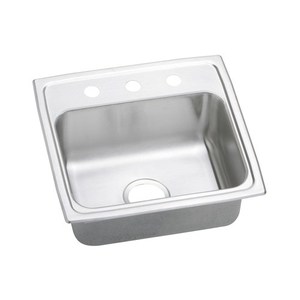 19 X 18 Three Hole Single Band Stainless Steel SINK Pacemaker