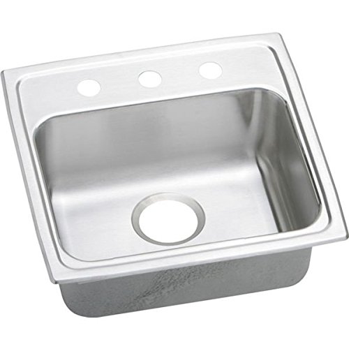 19" x 18" Top Mount Single Bowl Stainless Steel Sink