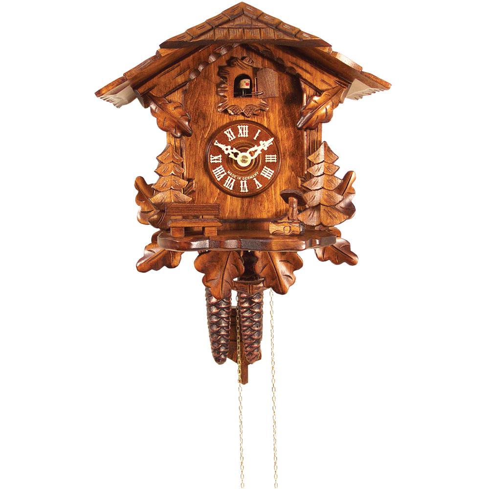 Engstler Weight-driven Cuckoo Clock - Full Size - 10.5"H x 9.75"W x 6"D