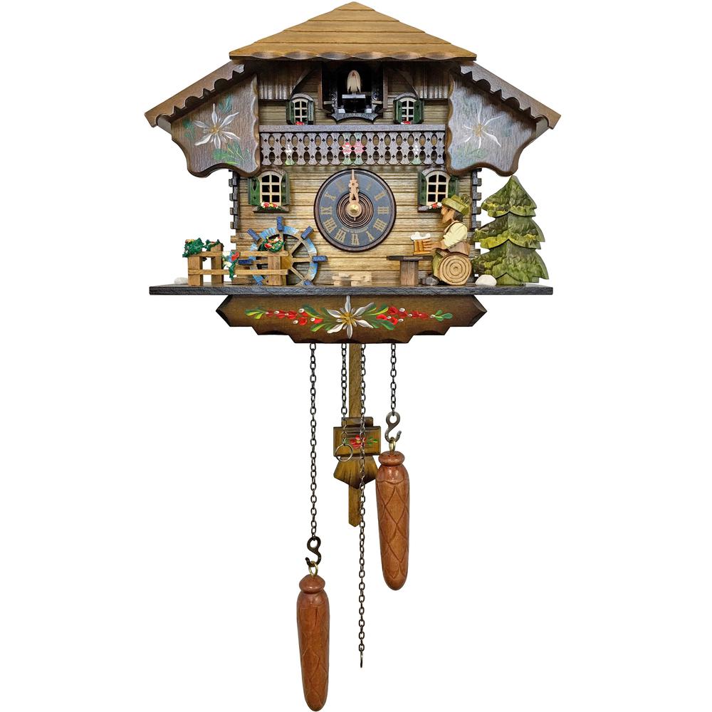 Engstler Battery-operated Cuckoo Clock - Full Size - 9"H x 10.5"W x 6.25"D
