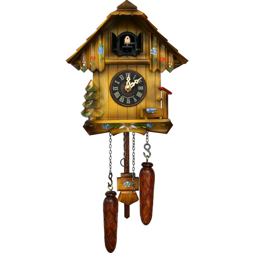 Engstler Battery-operated Cuckoo Clock - Full Size - 8.5"H x 7.75"W x 5.5"D
