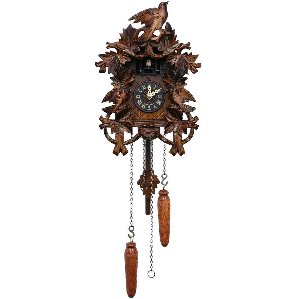 Engstler Battery-operated Cuckoo Clock - Full Size - 9.25"H x 7.5"W x 6"D