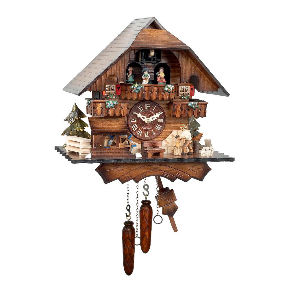 Engstler Battery-operated Cuckoo Clock - Full Size - 13"H x 12.25"W x 8"D