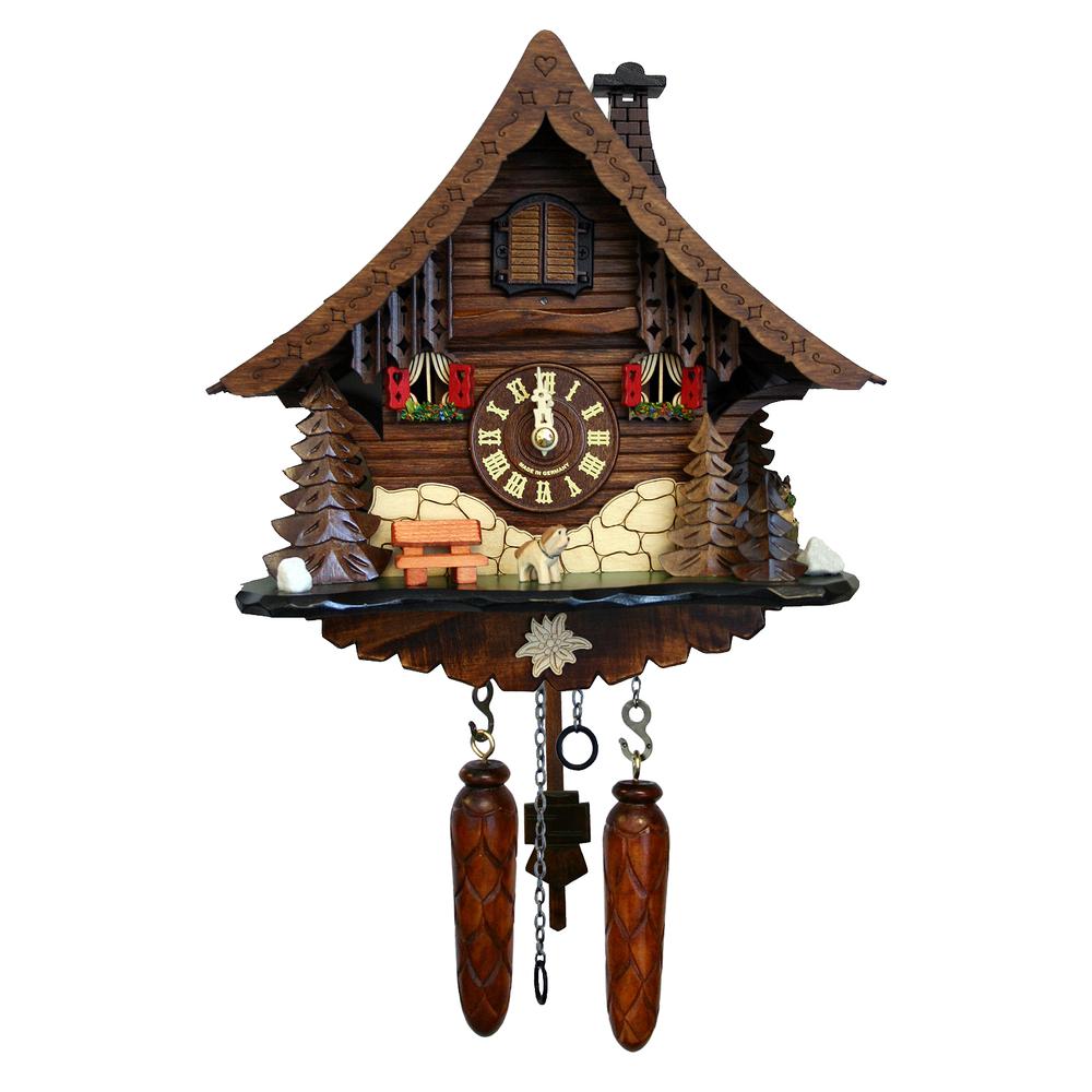 Engstler Battery-operated Cuckoo Clock - Full Size - 9.75"H x 10"W x 6.5"D
