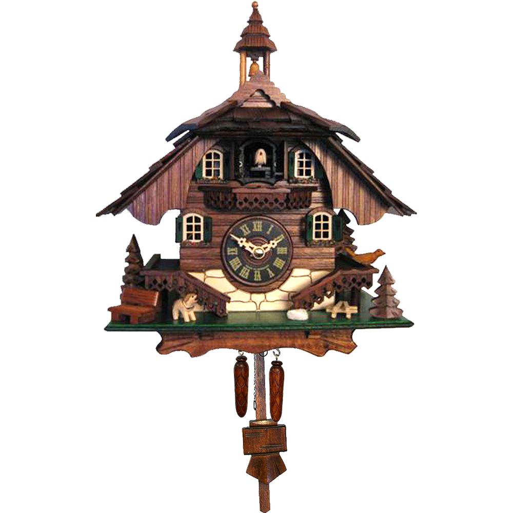 Engstler Battery-operated Cuckoo Clock - Full Size - - 10.5"H x 9"W x 6.5"D