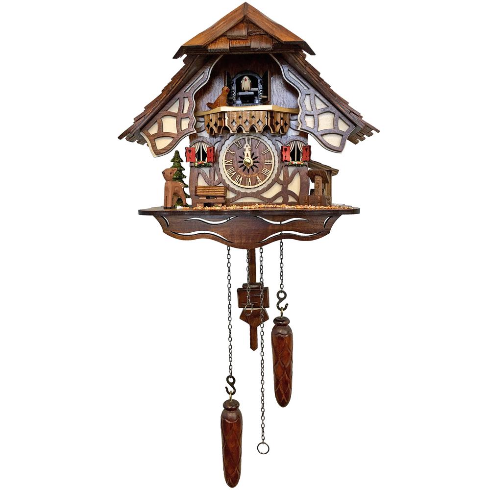 Engstler Battery-operated Cuckoo Clock - Full Size - 10"H x 10.5"W x 6.5"D