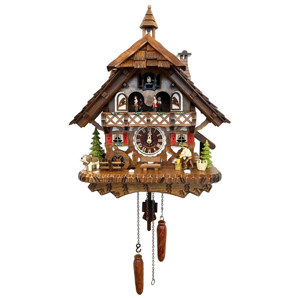 Engstler Battery-operated Cuckoo Clock - Full Size - 16.5"H x 14"W x 8.5"D