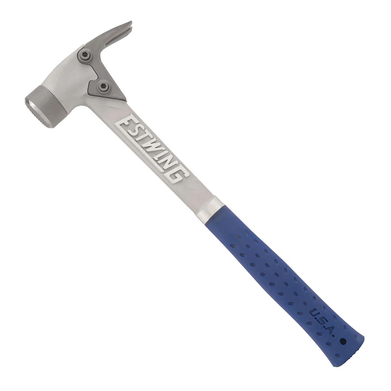 Estwing 14oz. Blue Vinyl Grip Aluminum Hammer with Milled Face