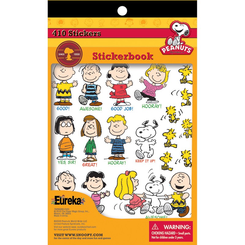Peanuts Sticker Book, 410 Stickers