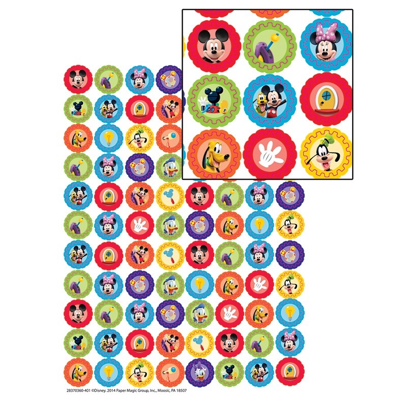 Mickey Mouse Clubhouse Gears Mini Stickers, Pack of 704