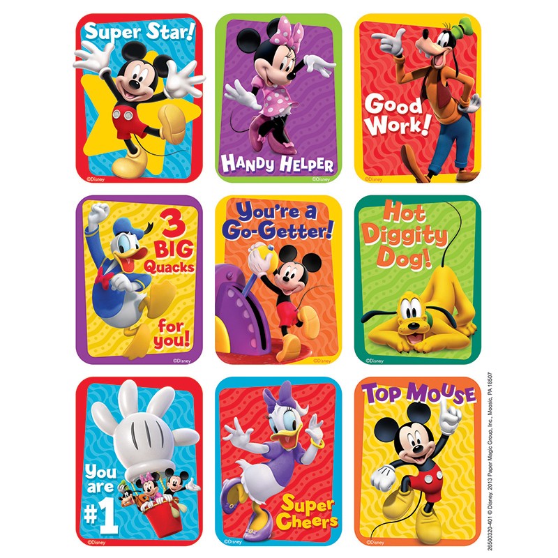 Mickey Mouse Clubhouse Motivational Giant Stickers, Pack of 36