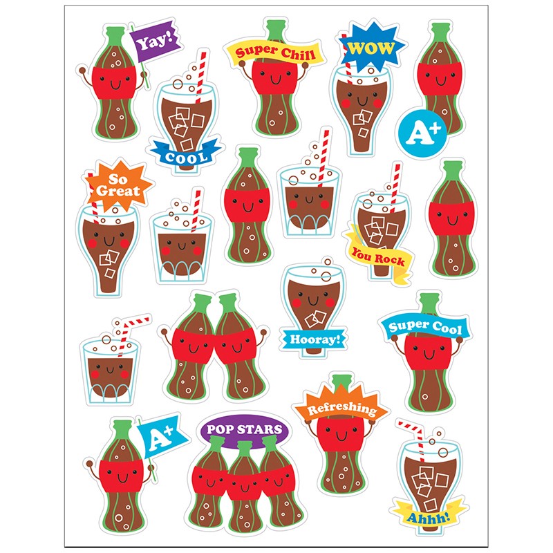 Cola Scented Stickers, Pack of 80
