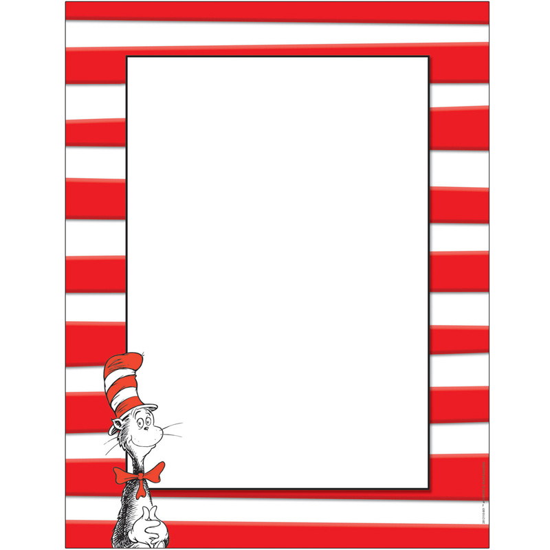 Dr. Seuss The Cat in the Hat Computer Paper, 50 Sheets