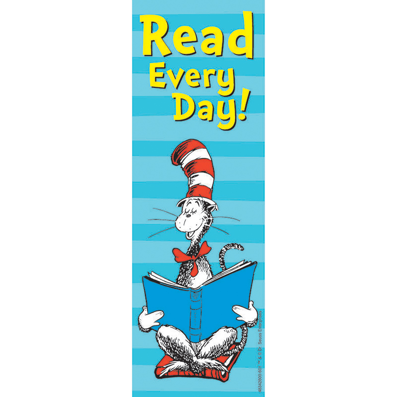 Cat in the Hat Read Every Day Bookmarks, Pack of 36