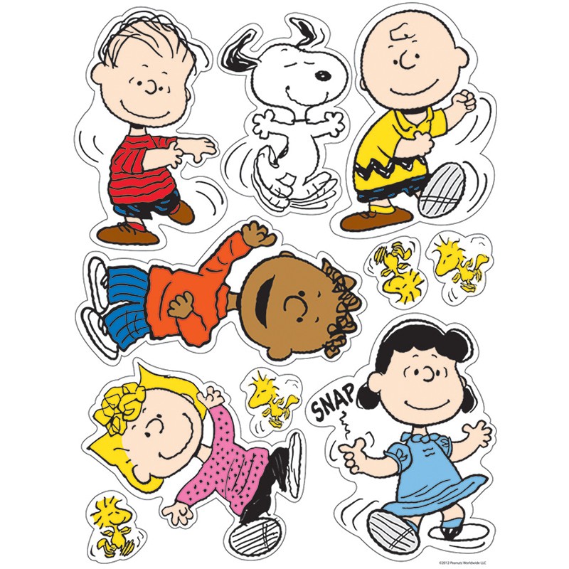 Peanuts Classic Characters Window Clings, 1 Sheet