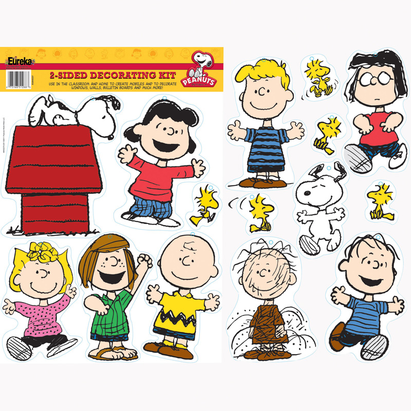 Peanuts Classic Characters 2-Sided Deco Kit