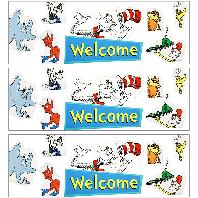 Dr. Seuss Welcome Go-Arounds, 8 Pieces Per Set, 3 Sets