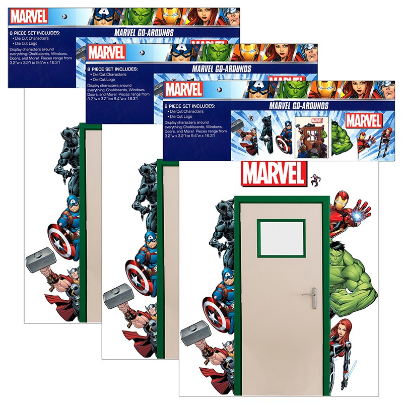 Marvel Go-Arounds, 8 Pieces Per Set, 3 Sets