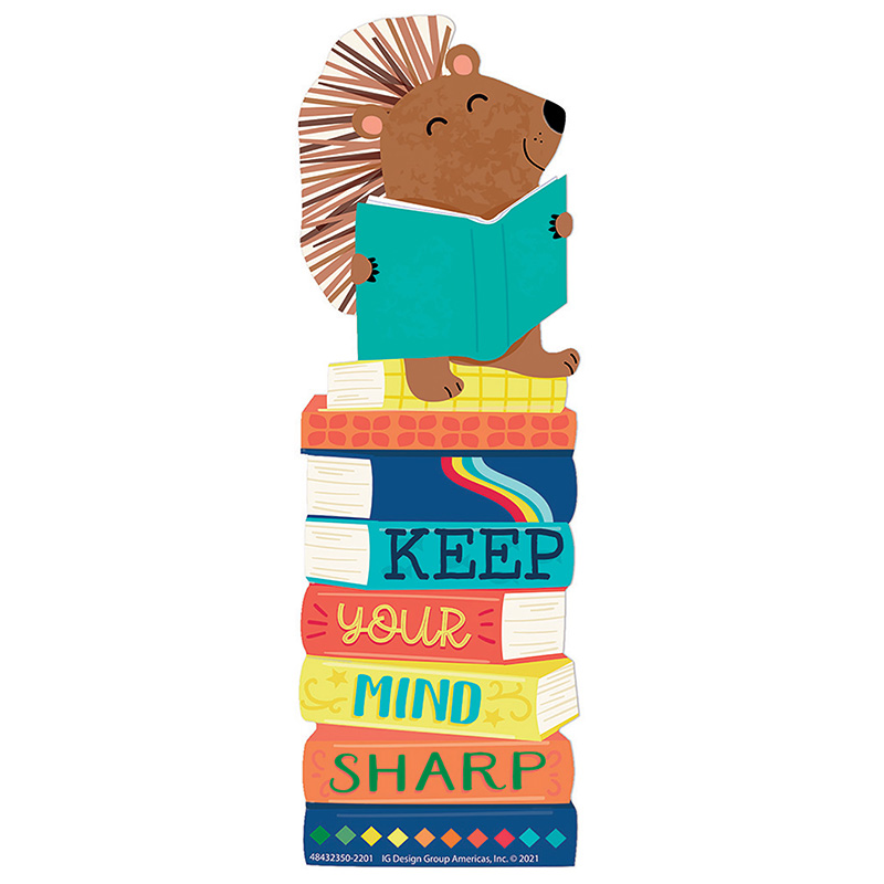 Hedge Hog Keep Your Mind Sharp Bookmarks, Pack of 36