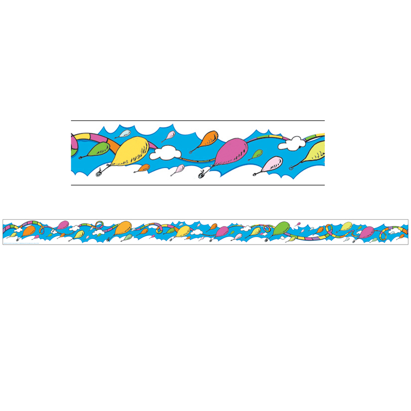 Dr. Seuss Oh the Places Balloons Deco Trim, 37 Feet