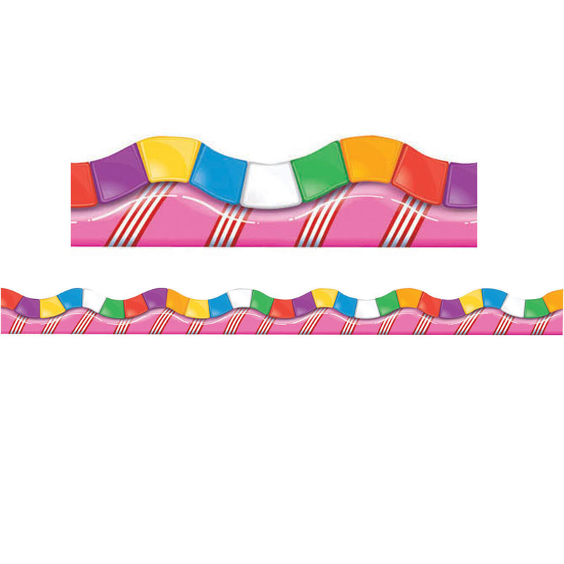 Candy Land Dimensional Look Extra Wide Die Cut Deco Trim, 37 Feet