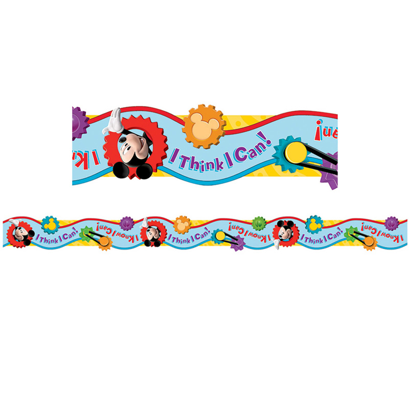 Mickey Mouse Clubhouse I Think I Can Extra Wide Cut Deco Trim, 37 Feet