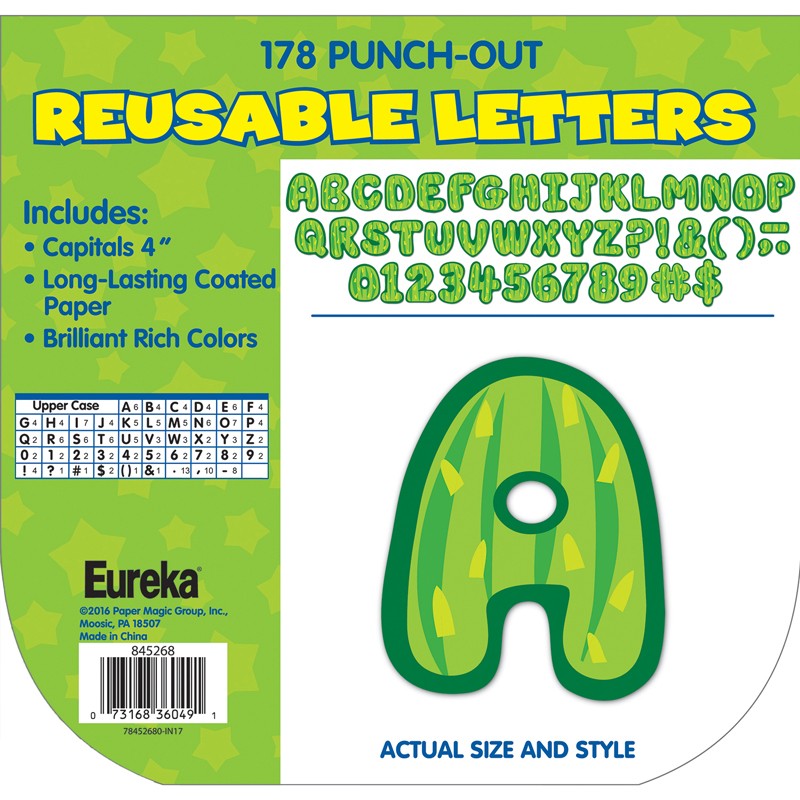 A Sharp Bunch Cactus Letters Deco 4" Letters, 178 Characters