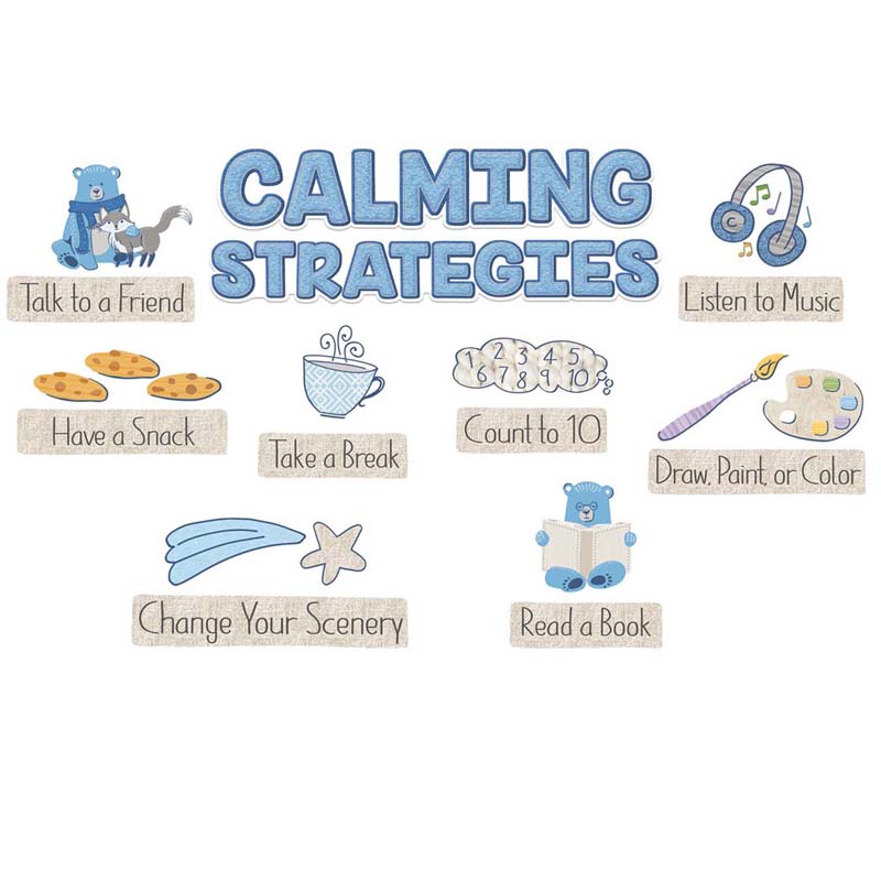 A Close-Knit Class Calming Strategies Mini Bulletin Board Set