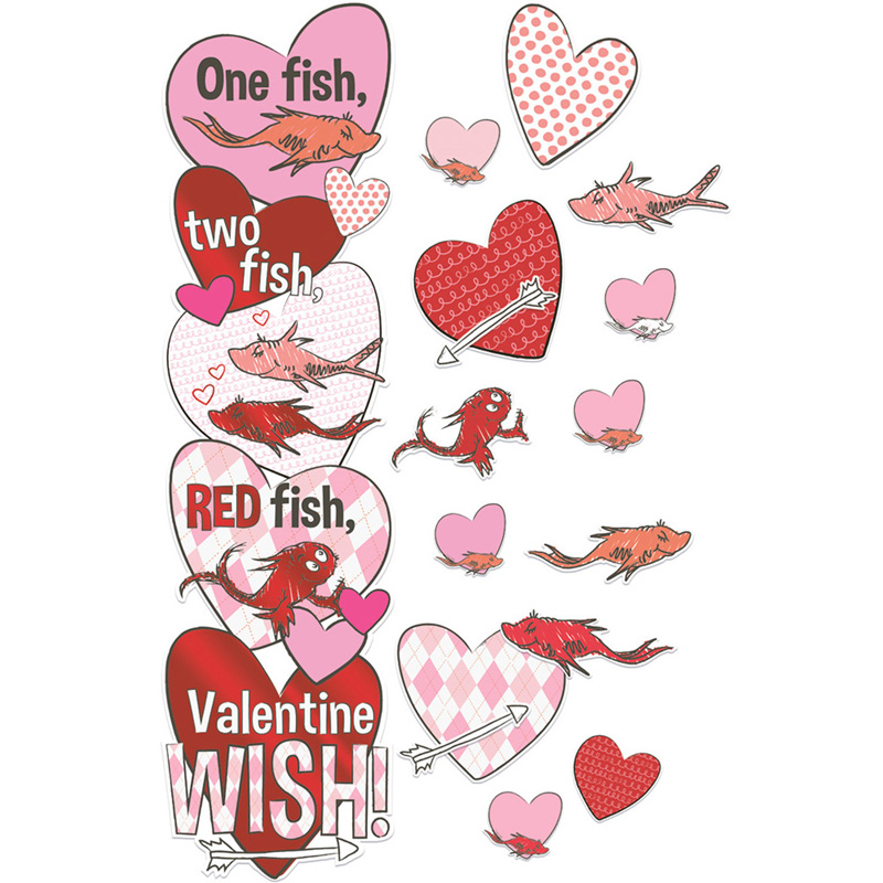 Dr. Seuss One Fish, Two Fish Valentine's Day Wish All-In-One Door Decor Kit