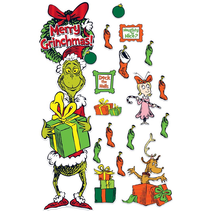 Dr. Seuss The Grinch All-In-One Door Decor Kit