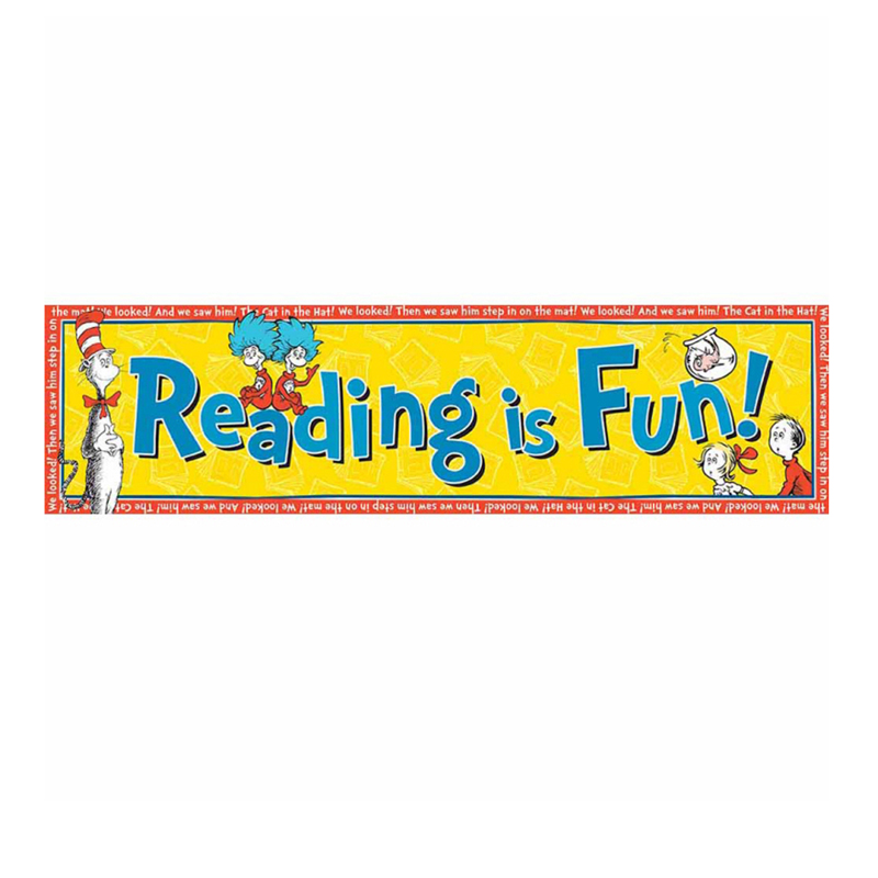 Cat in the Hat Reading is Fun! Classroom Banner