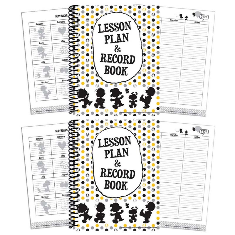 Peanuts Touch of Class Lesson Plan & Record Book, Pack of 2