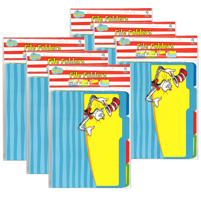 Dr. Seuss Classic File Folders, 4 Per Pack, 6 Packs