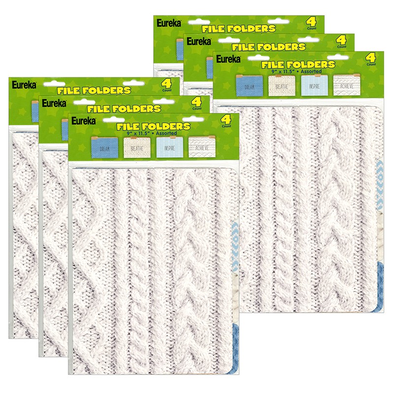 A Close-Knit Class File Folders, 4 Per Pack, 6 Packs