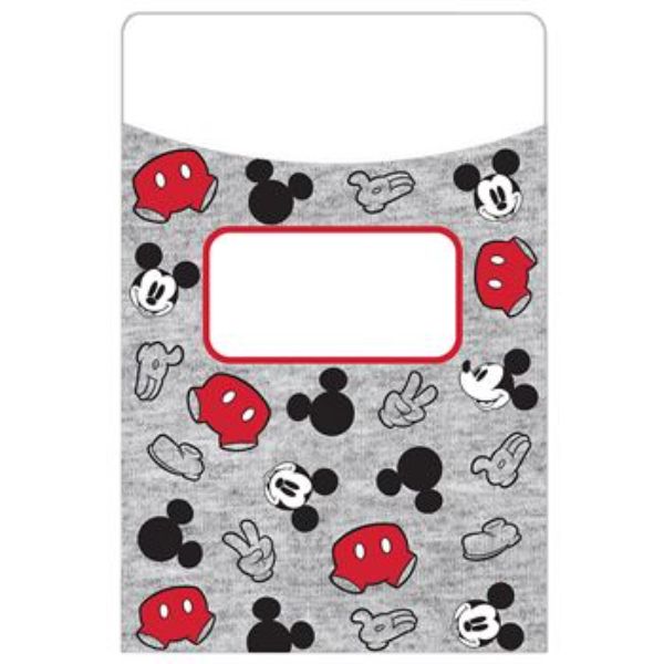 Mickey Mouse Throwback Library Pockets, 35 Per Pack, 3 Packs