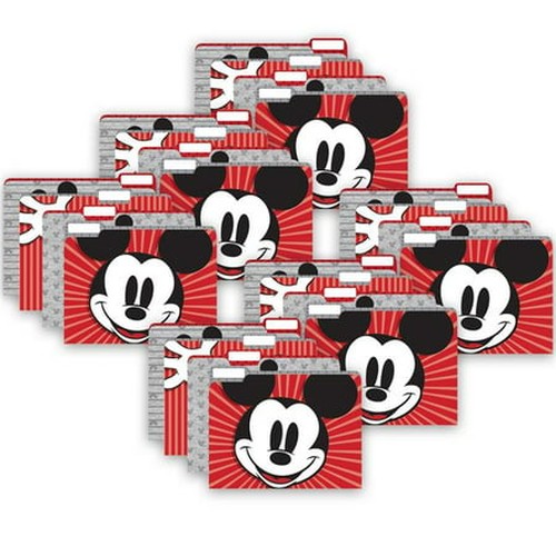 Mickey Mouse Throwback File Folders, 4 Per Pack, 6 Packs