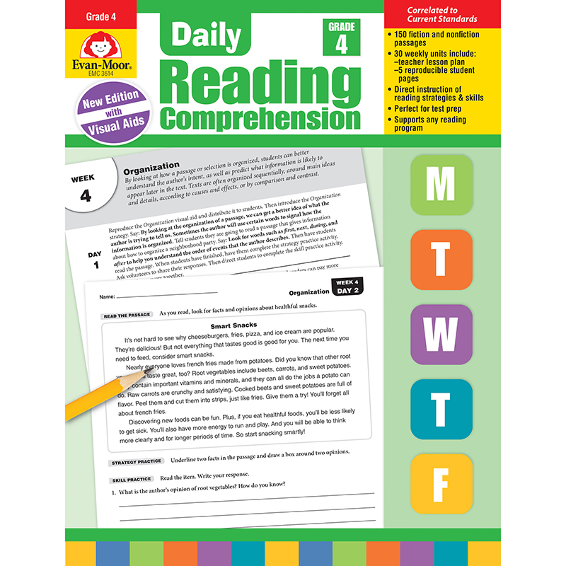 Daily Reading Comprehension, Teacher's Edition, Grade 4
