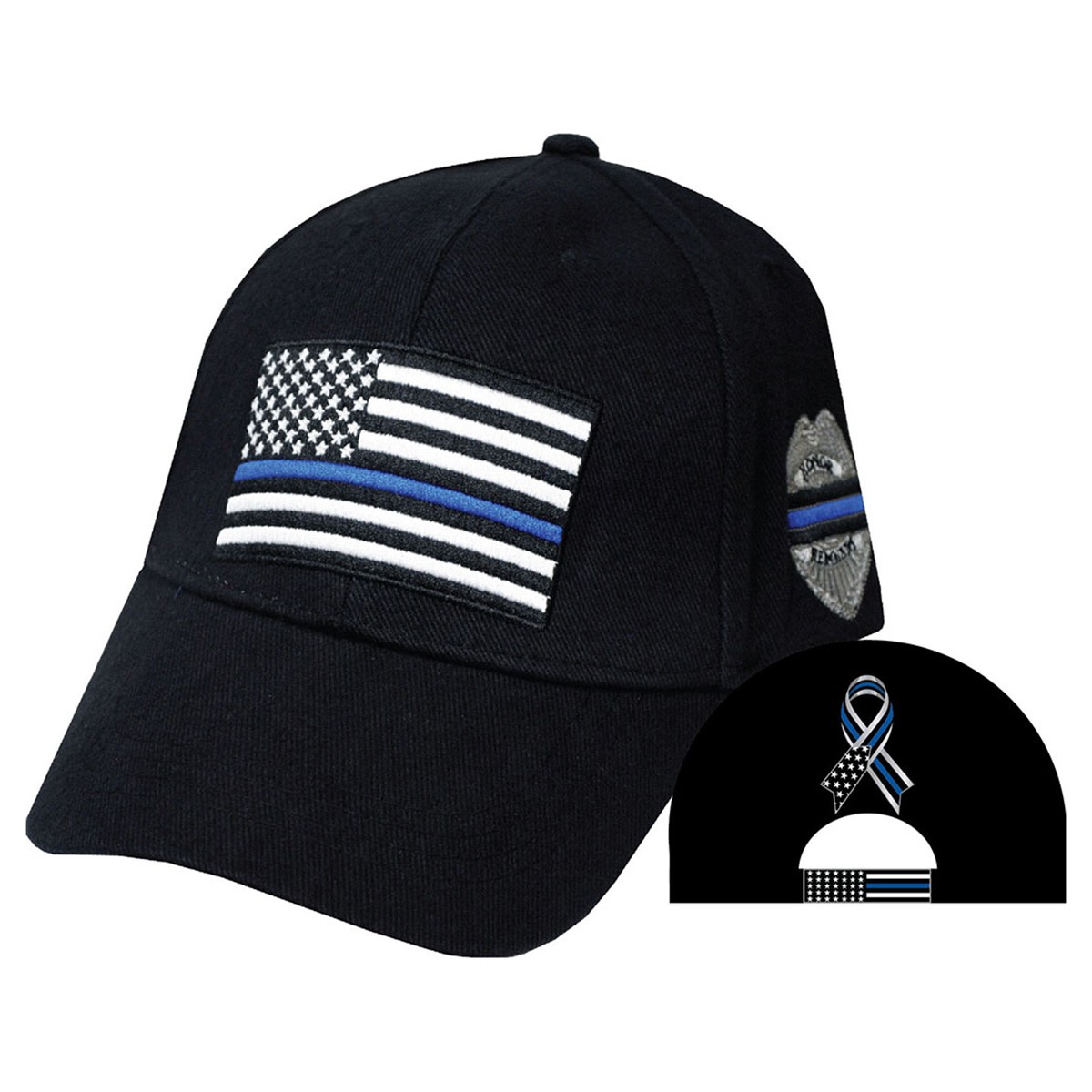 Ee Cap-Police Thin Blue Line