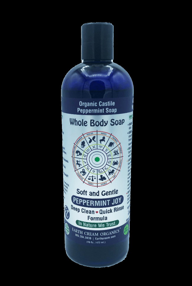 Organic Castile Liquid Soap, Peppermint 6 pack (16 oz)