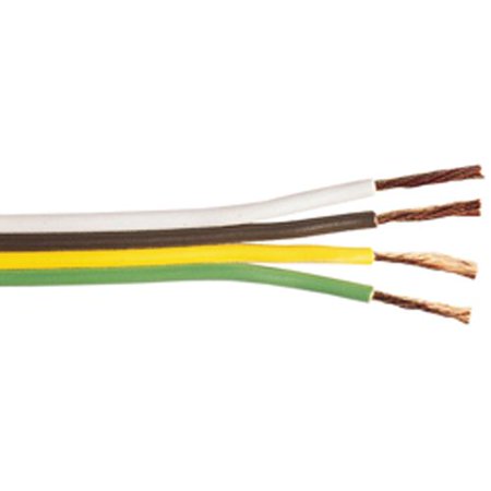 Wire Spool, Bonded Parallel, 14 Ga White, Yellow, Brown, Green