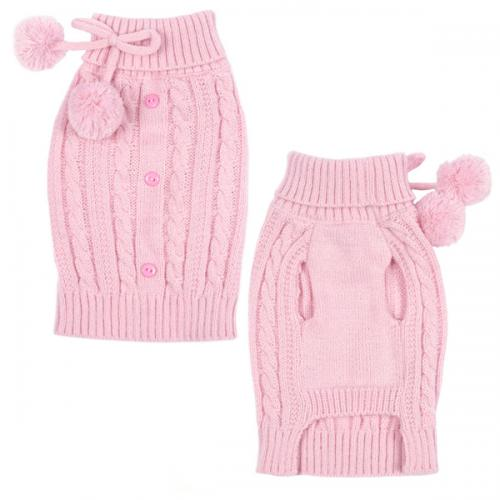 ES Cable Sweater - Small Pink