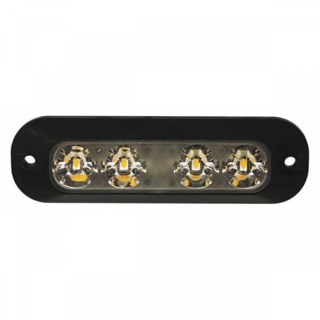 DIRECTIONAL, 8 LED, SURFACE MOUNT, DUAL COLOR, 12-24VDC, AMBER/RED