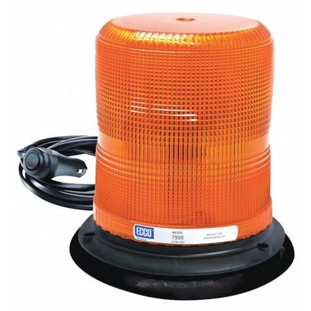 LED BEACON:PULSE II, 12-48VDC, PULSE8 FLASH, VACUUM-MAG MNT, 7IN, AMBER, SAE CLASS II LIGHT OUTPUT