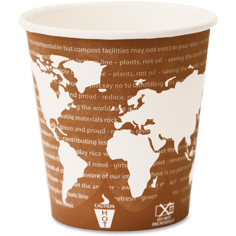World Art 10-oz. Compostable Hot Cups, 1,000 Cups 