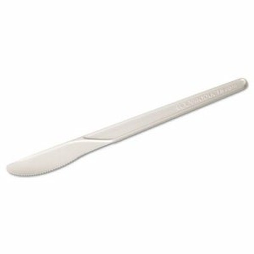Eco-Products 6" Plantware High-heat Knives - 1000/Carton - Knife - Plastic - White
