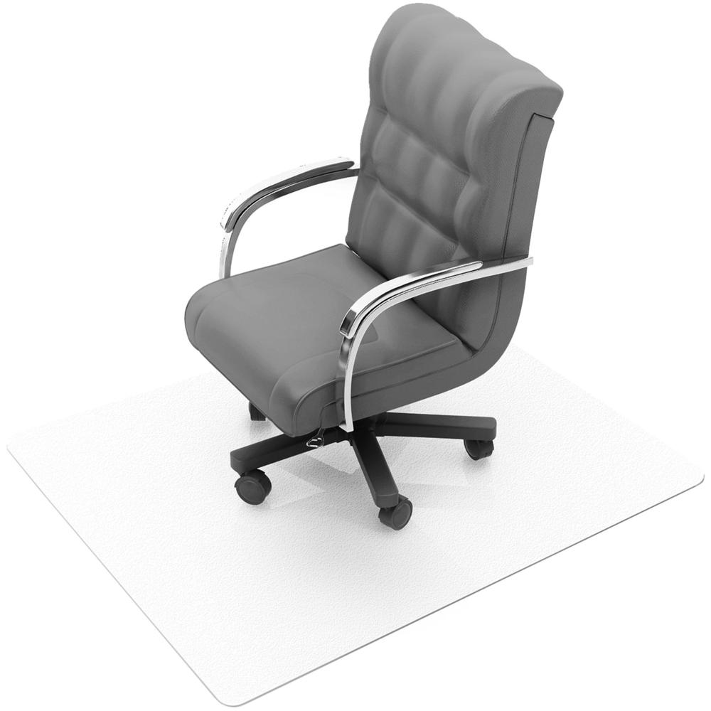 Ecotex Evolutionmat Hard Floor Rectangular Chairmat - Hard Floor - 60" Length x 48" Width x 0.10" Thickness - Rectangle - Clear