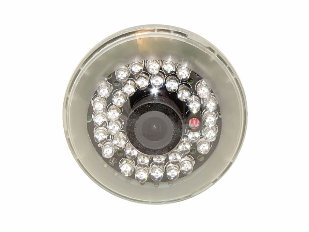 Bulb CCTV Security Circular Storage Cam w/ Motion Detect & Nightvision