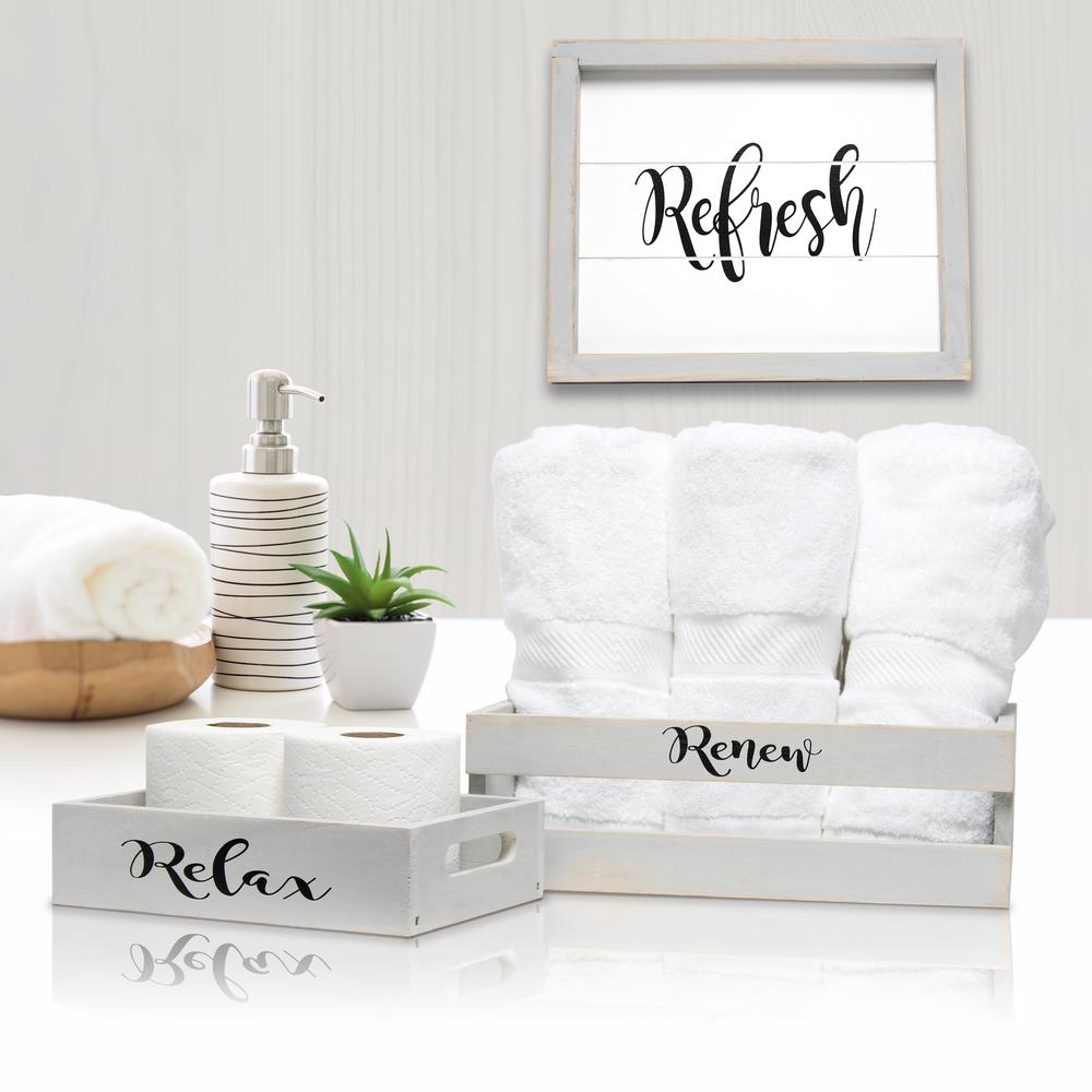 Three Piece Decorative Wood Bathroom Set Small Inspirational