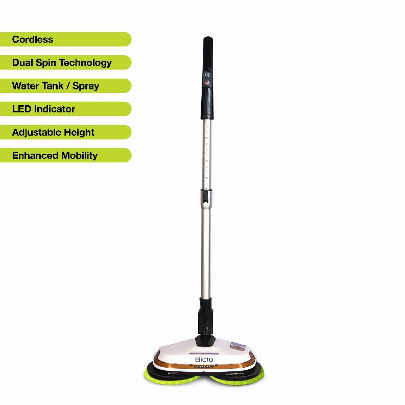 Elicto ES-530 - Electronic Cordless Spin Mop and Polisher